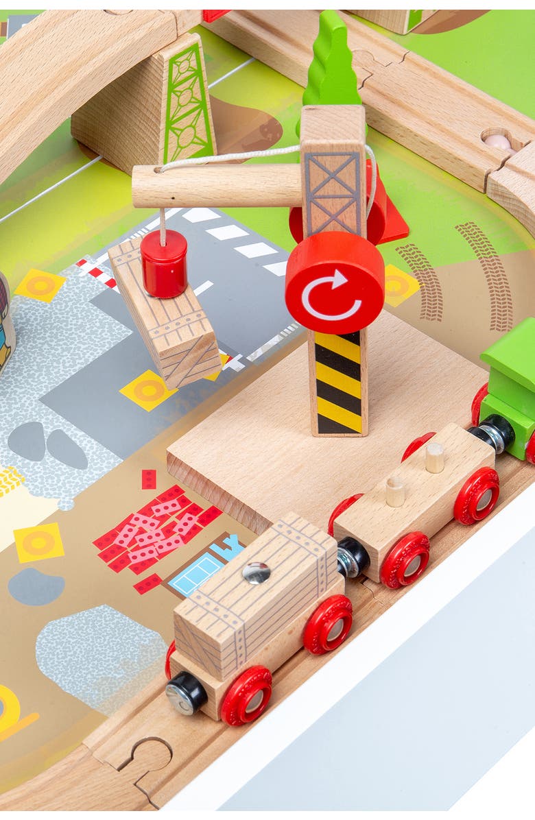Bigjigs Rail Train Set & Table, Alternate, color, 