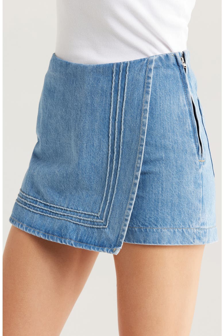 Rory Denim Skort, Alternate, color, BLUE