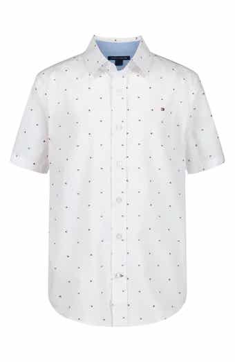 Tommy Hilfiger Kids' Flag Short Sleeve Button-Up Shirt