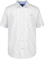 Tommy Hilfiger Kids' Flag Short Sleeve Button-Up Shirt