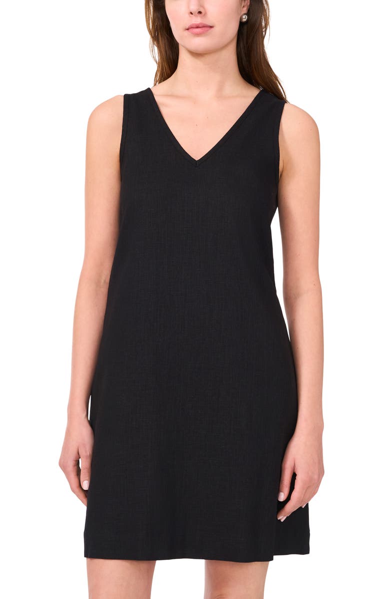 Halogen<sup>®</sup> V-Neck Sleeveless Shift Dress, Alternate, color, 