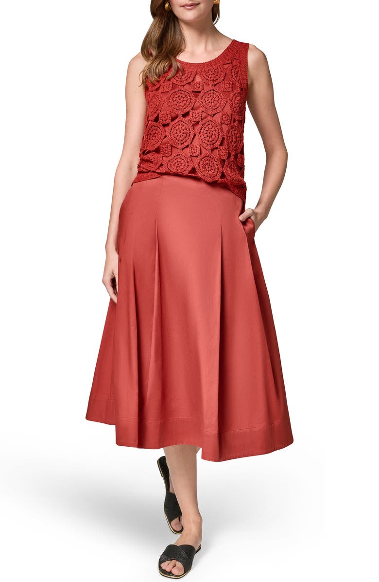 Donna Karan New York Pleated A-Line Skirt, Alternate, color,