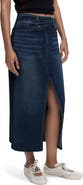Desigual Mixed Media Denim Midi Skirt