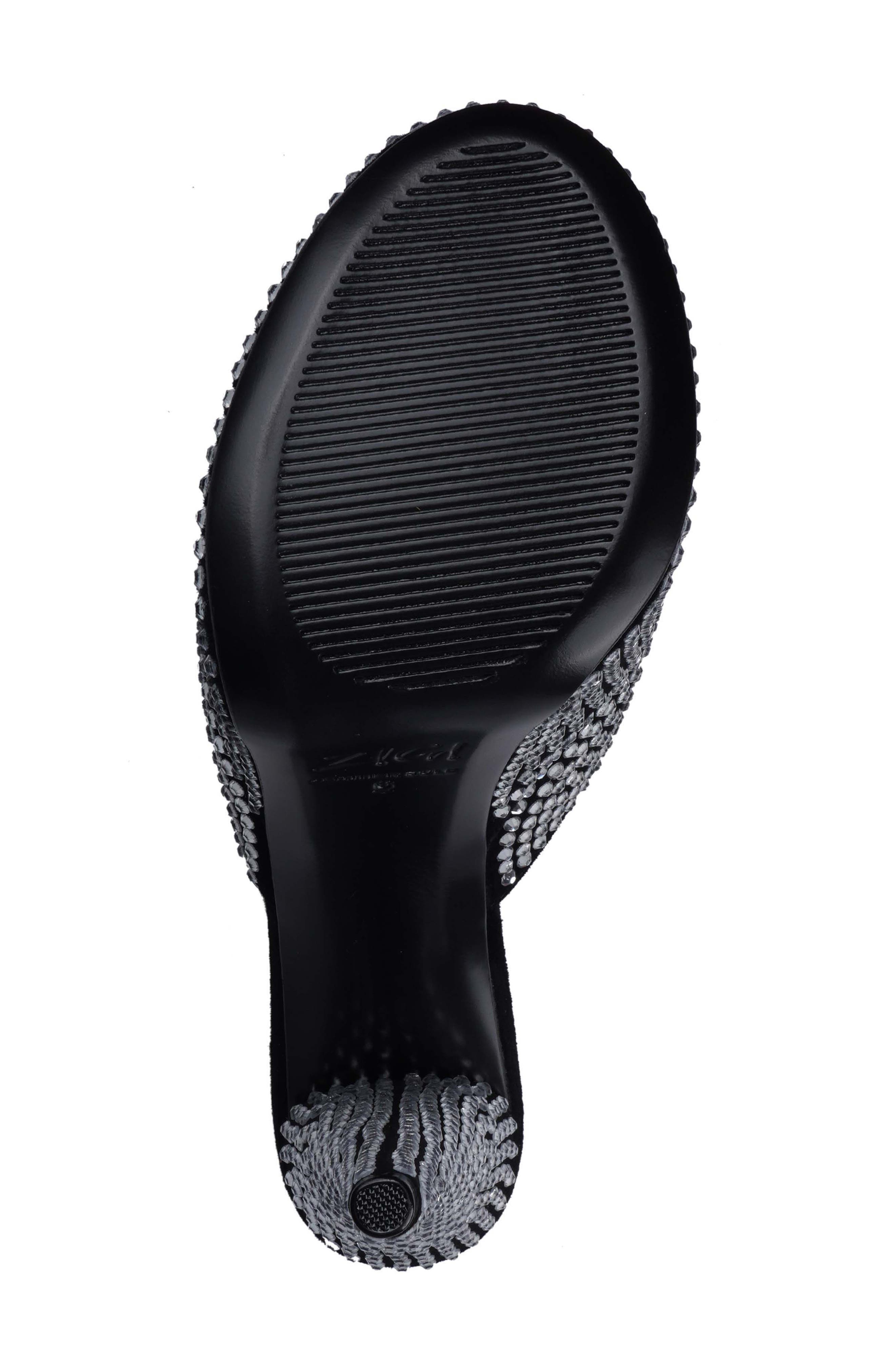 ZIGI Karsyn Embellished Sandal, Alternate, color, Black Leather