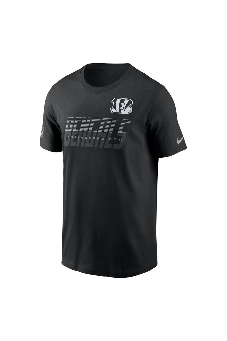 Men's Nike Black Cincinnati Bengals Sideline Dri-FIT T-Shirt, Alternate, color, Black