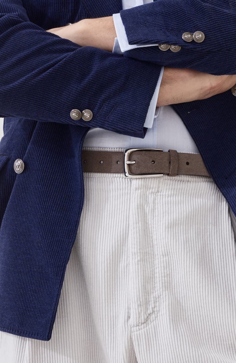 Brunello Cucinelli Leather belt, Alternate, color, Taupe