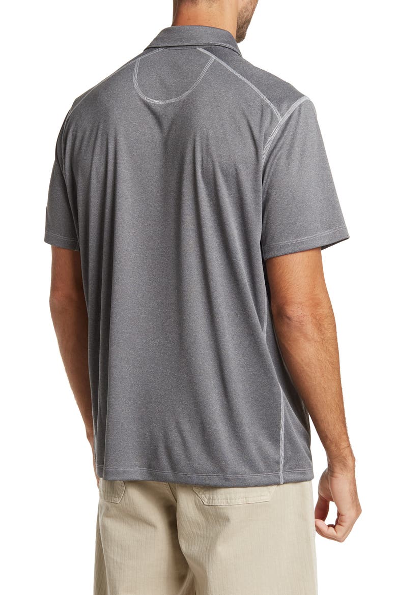 Jump and Run Polo Shirt, Alternate, color, HEATHER GREY