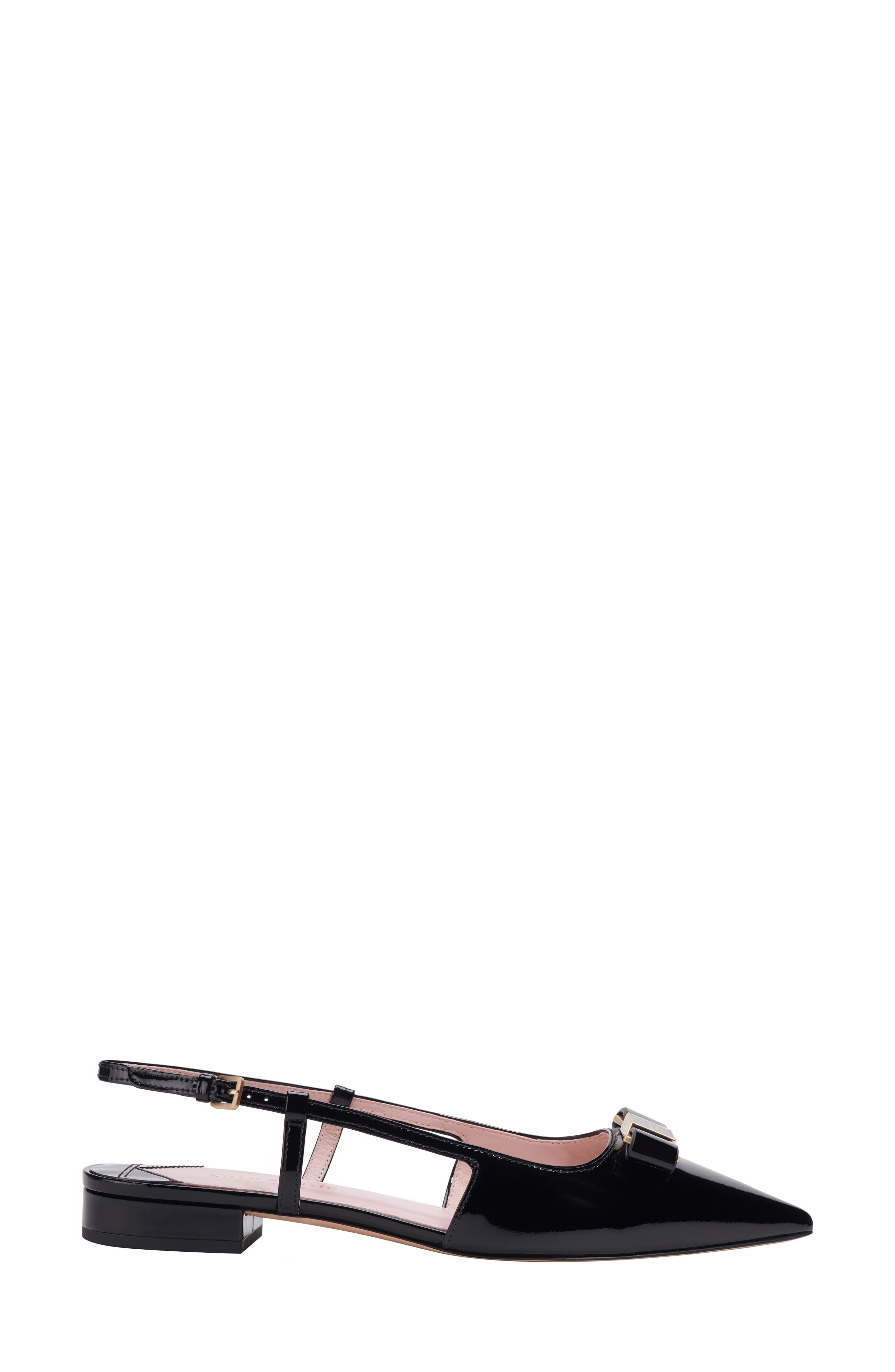 Kate Spade New York bowdie pointed toe slingback flat, Alternate, color, 