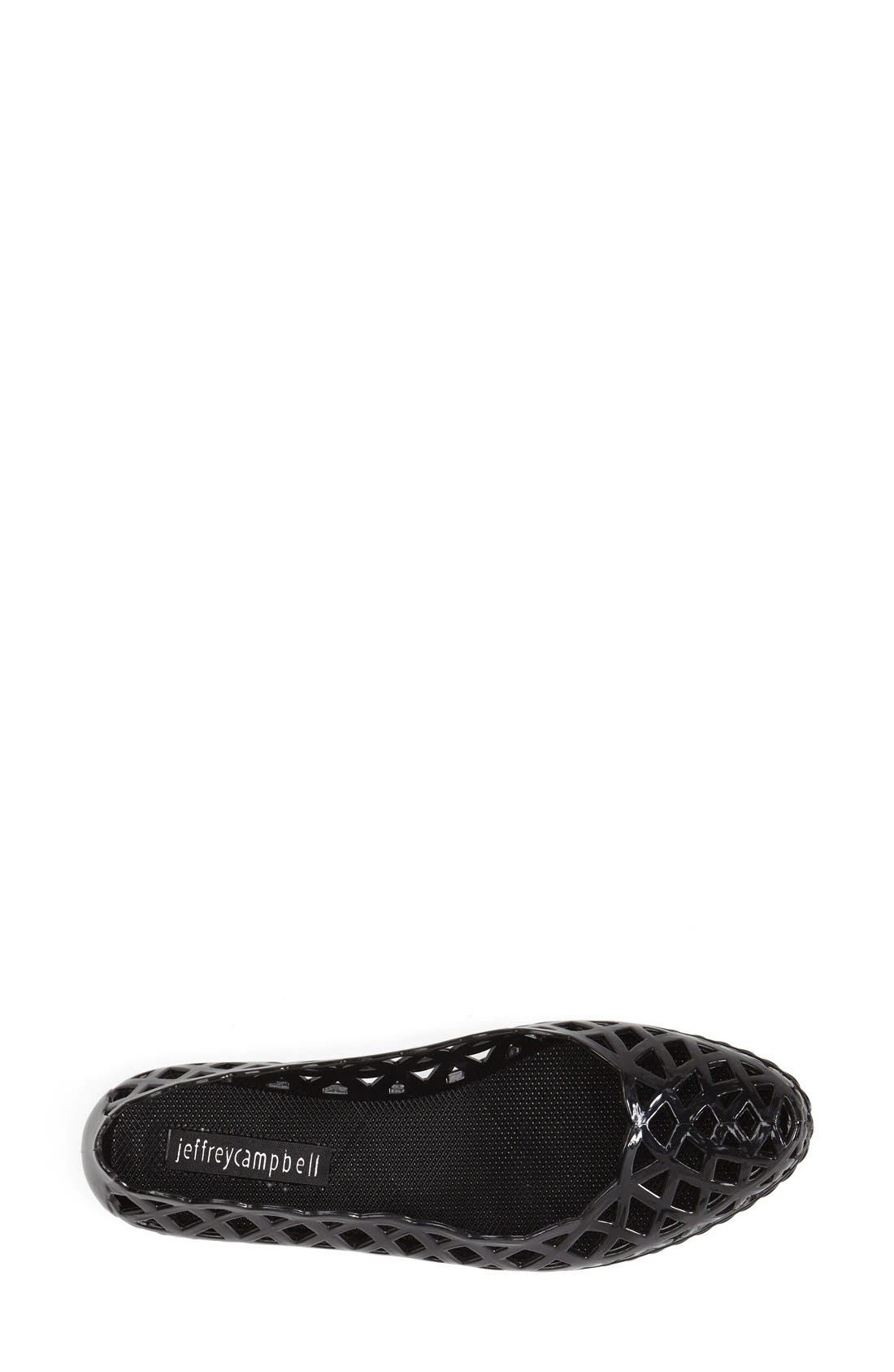 'Jelly-Jam' Slip-On Flat, Alternate, color, BLACK