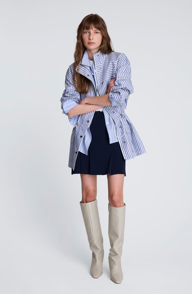 Kenneth Cole Stripe Cotton Jacket, Alternate, color,