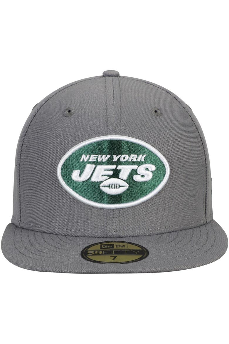 Men's New Era Graphite New York Jets Storm 59FIFTY Fitted Hat, Alternate, color, Graphite