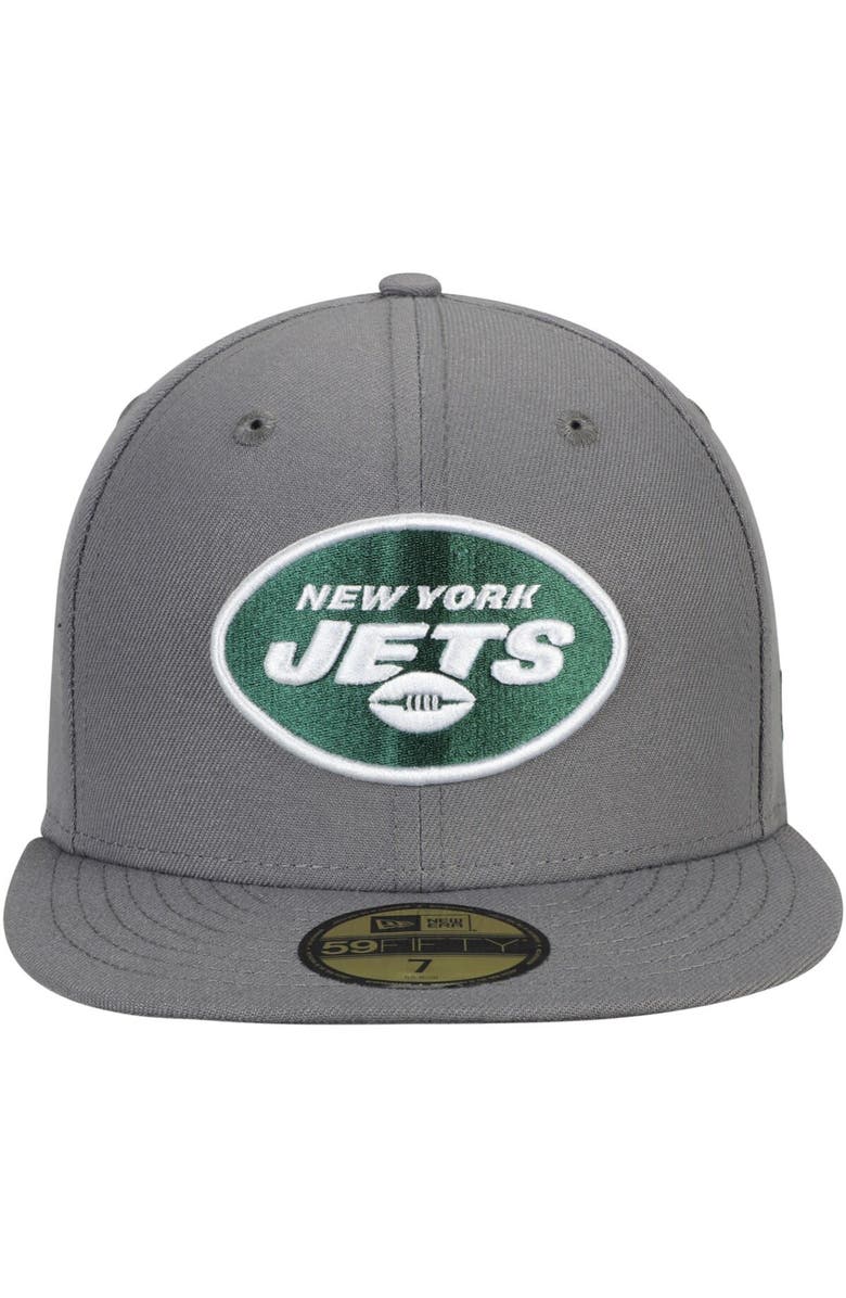 New Era Men's New Era Graphite New York Jets Storm 59FIFTY Fitted Hat, Alternate, color, Graphite
