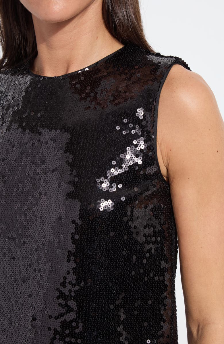 Lysse Adaline Sequin Shell Top, Alternate, color, Black Sequin