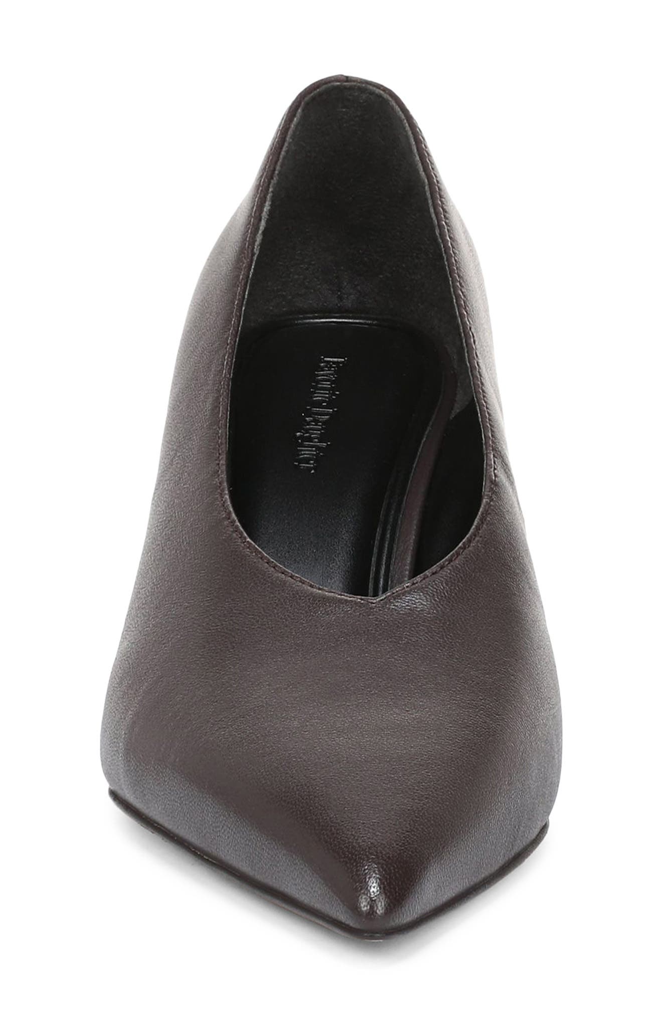 Kenna Pointed Toe Pump, Alternate, color, CHOCOLATE BROWN NAPPA LEATHER