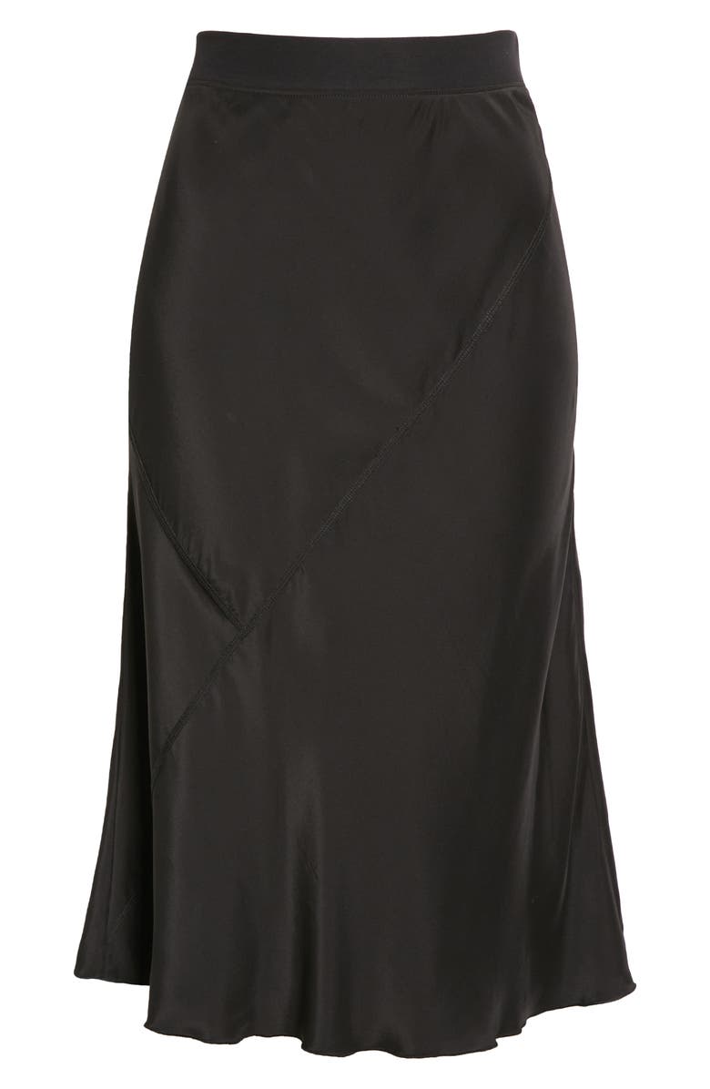 ATM Anthony Thomas Melillo Bias Cut Silk Midi Skirt, Alternate, color, 