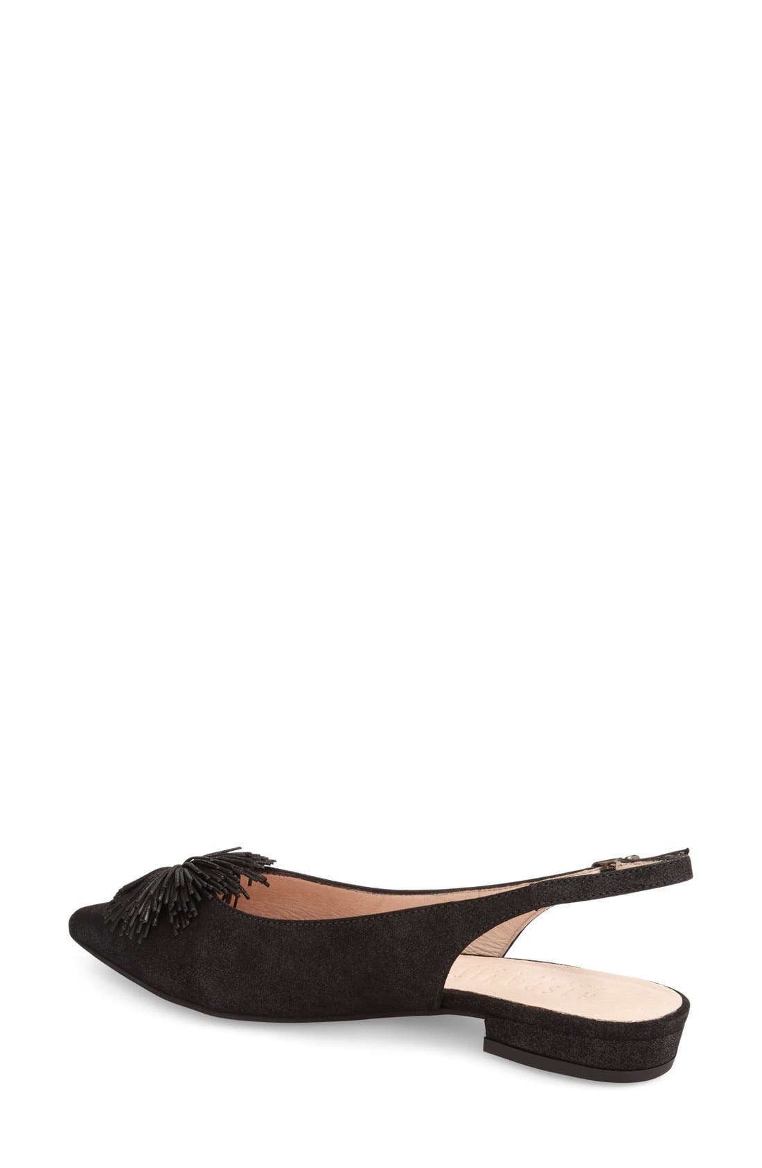 Hispanitas 'Faylynn' Fringe Flower Slingback, Alternate, color, 