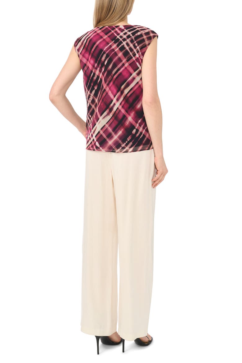 Cowl Neck Sleeveless Top, Alternate, color, MAGENTA PURPLE