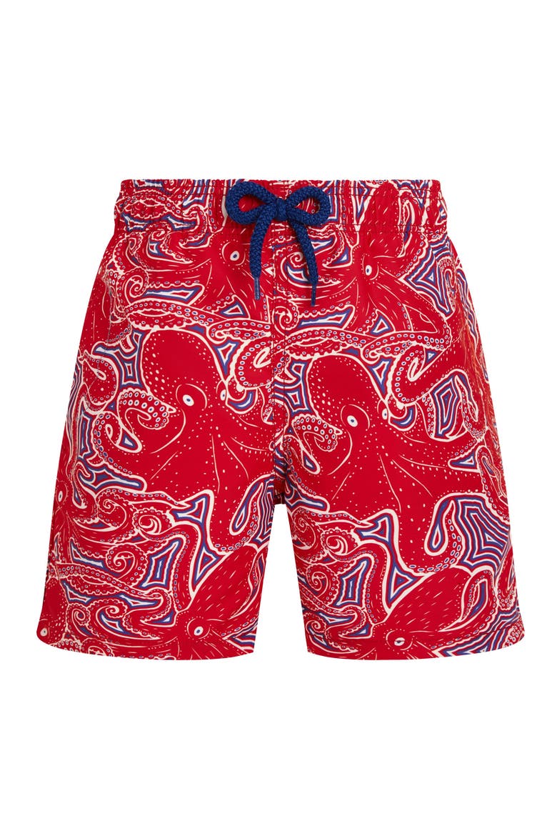 Boys Swim Shorts Hypnoctopus, Main, color, Poppy Red