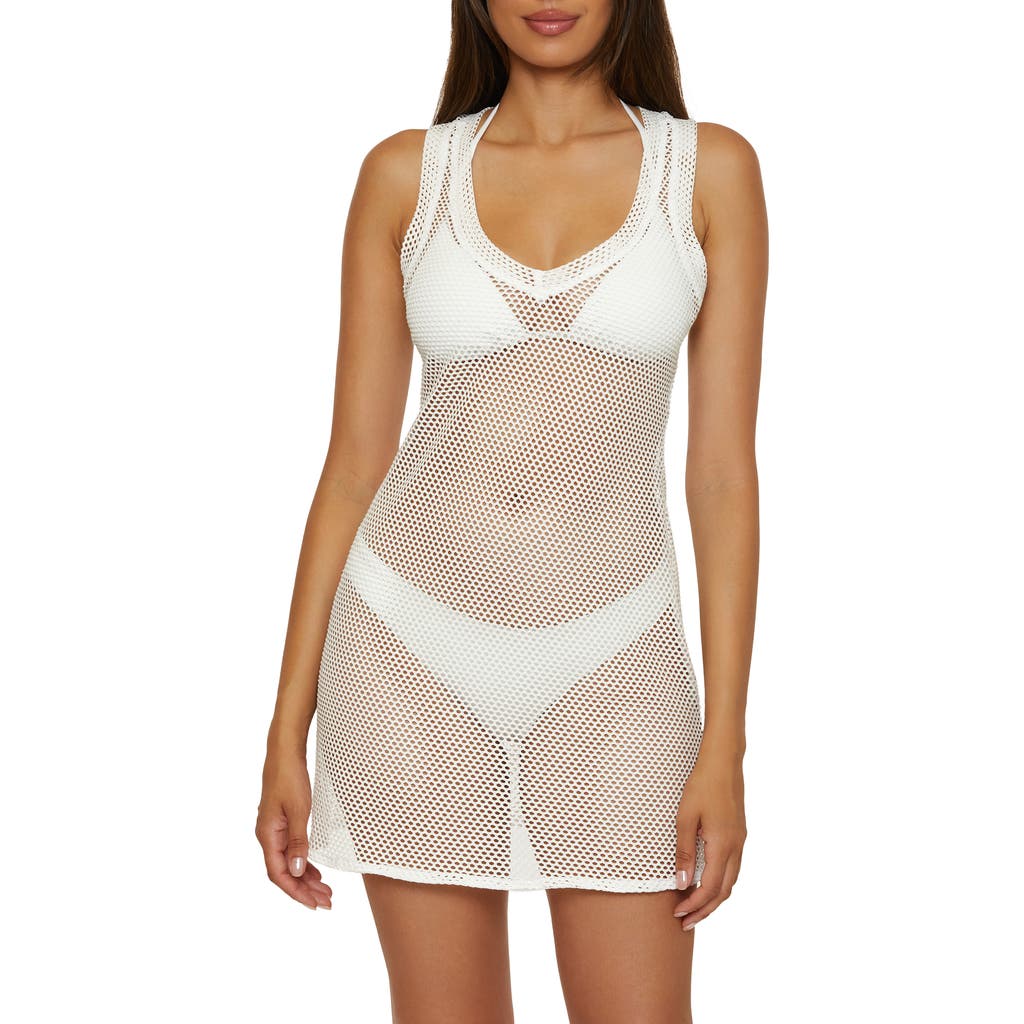 Bca Fishnet Cover-up Mini Sundress