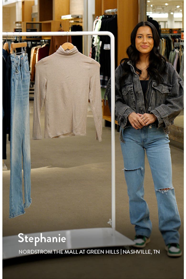 Perfect Line Modal & Cashmere Blend Turtleneck Top video