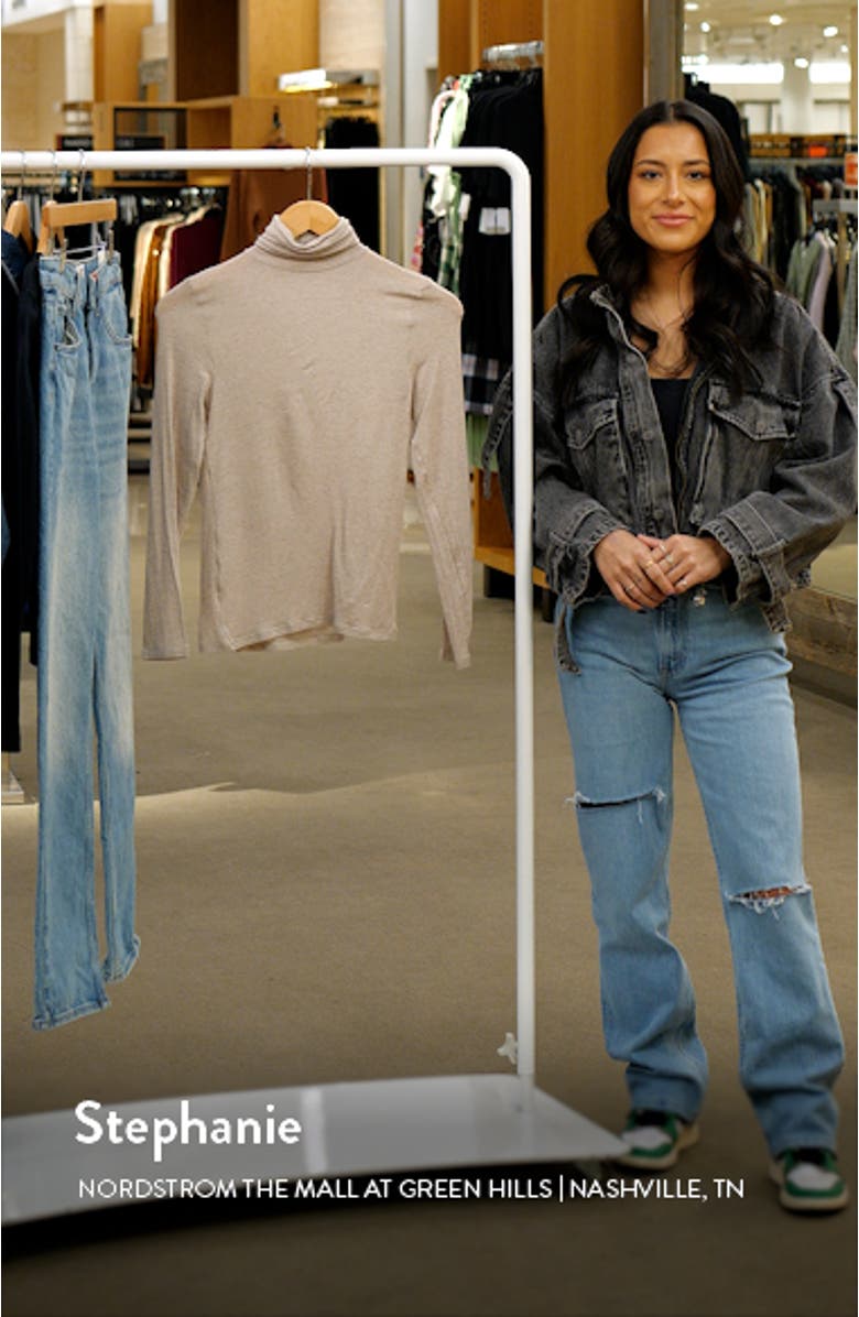 Perfect Line Modal & Cashmere Blend Turtleneck Top, sales video thumbnail