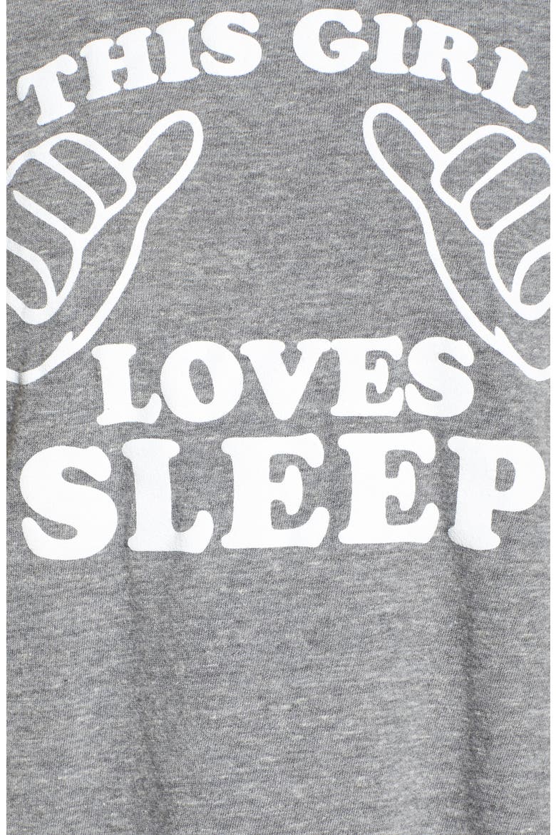 This Girl Loves Sleep Tee, Alternate, color, STREAKY GREY