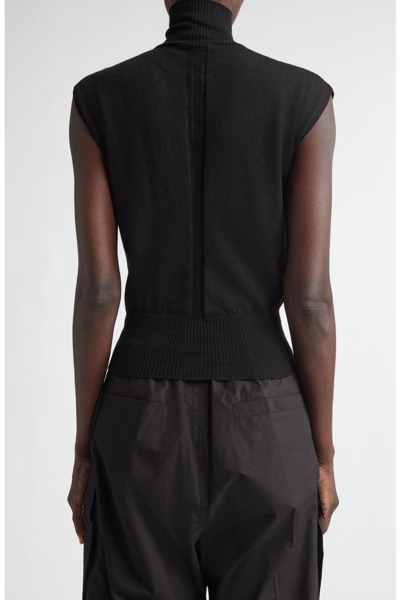 Virgin Wool Turtleneck Sweater, Alternate, color, BLACK
