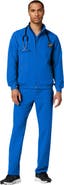 JAANUU Wolfe Men's 6-Pocket Classic Scrub Jacket
