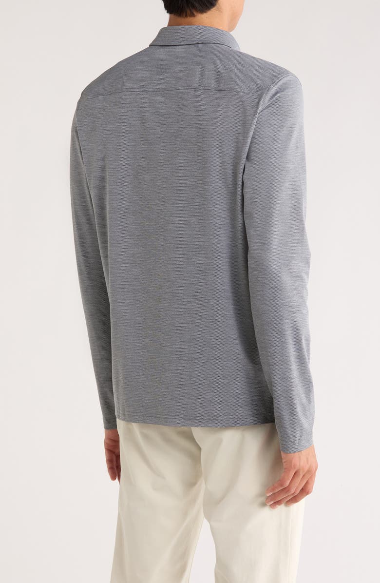 Rhone Commuter Long Sleeve Polo, Alternate, color, Gray/ Black