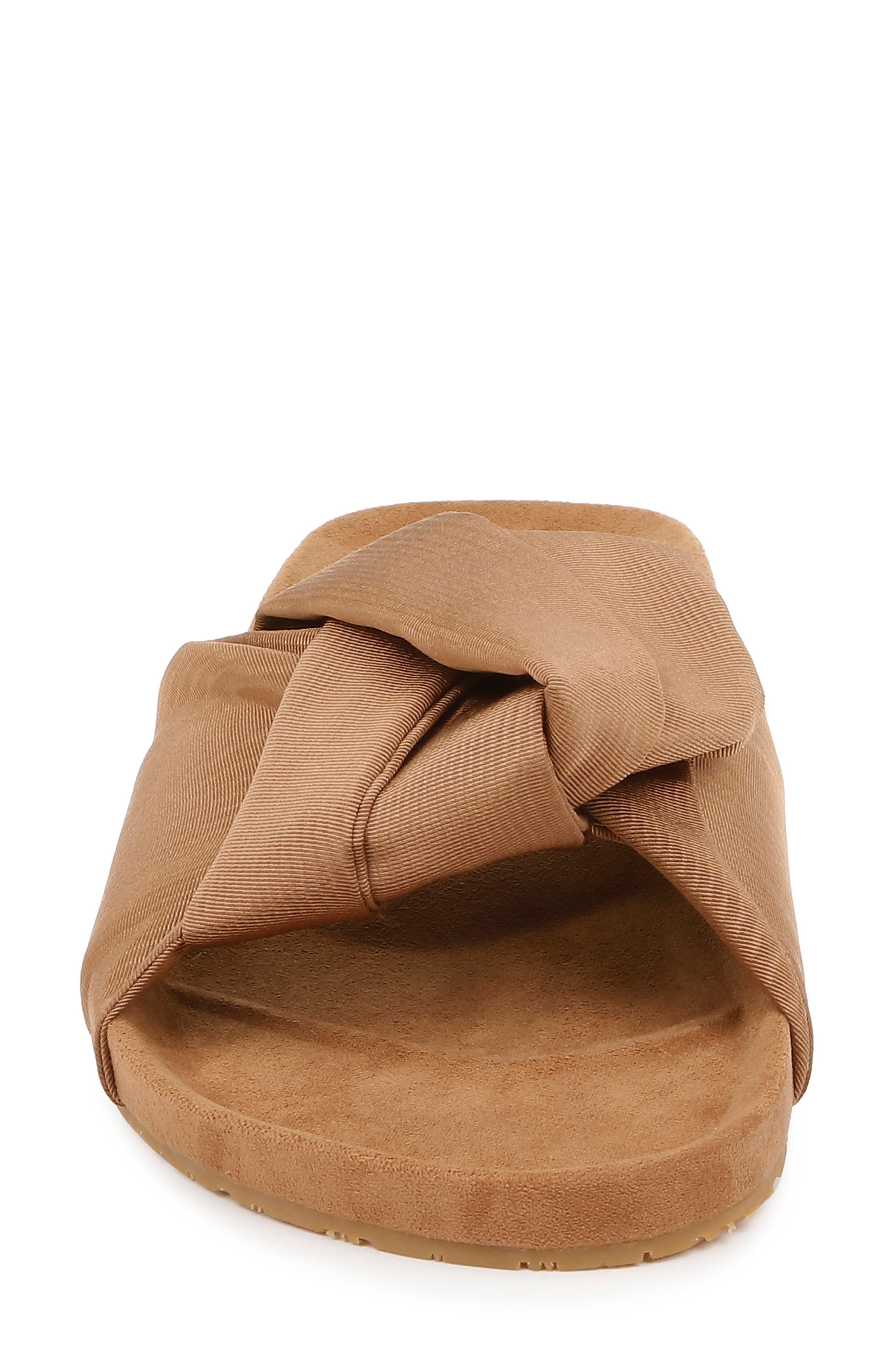 Santana Slide Sandal, Alternate, color, COFFEE FABRIC