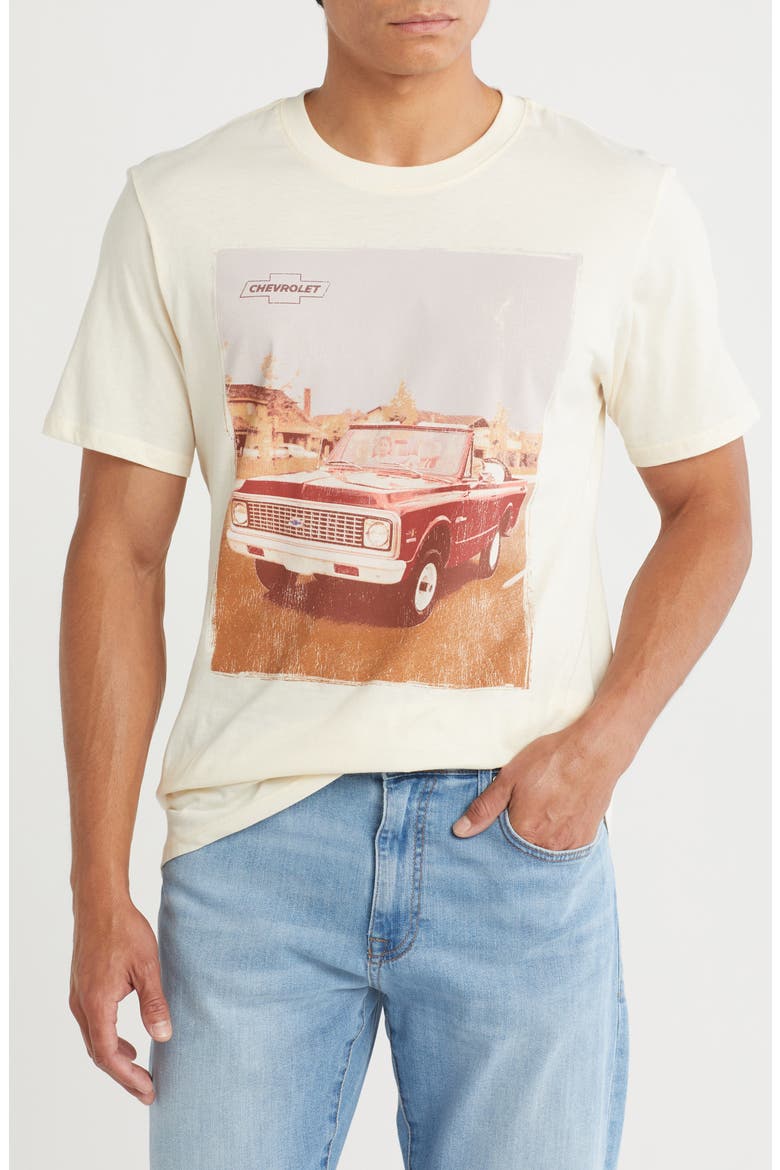 Chevrolet Cotton Graphic T-Shirt, Main, color, NATURAL
