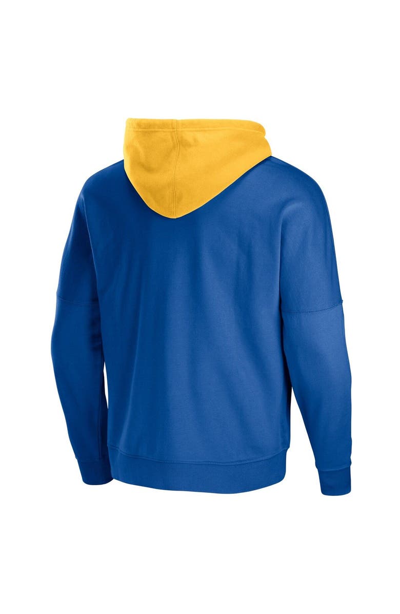 STAPLE Men's NFL x Staple Navy Los Angeles Rams Throwback Vintage Wash Pullover Hoodie, Alternate, color, Navy