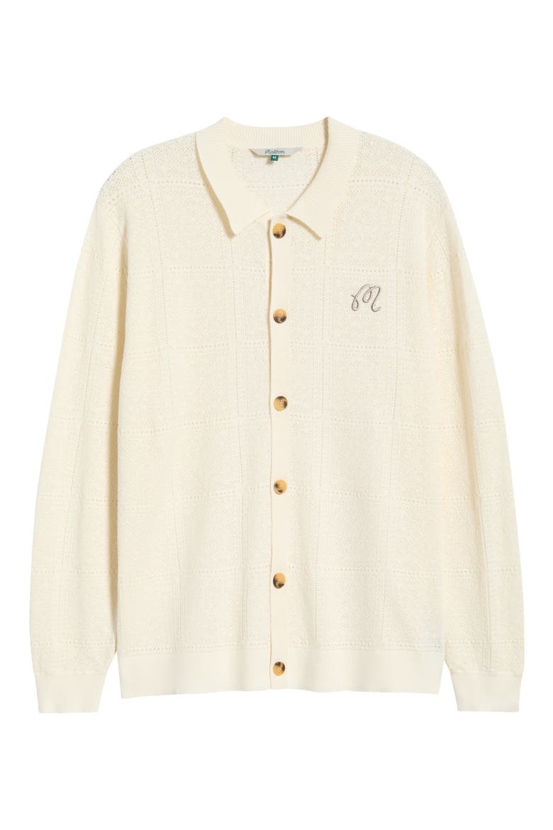 Resort Pointelle Detail Cardigan, Main, color, WHISPER WHITE