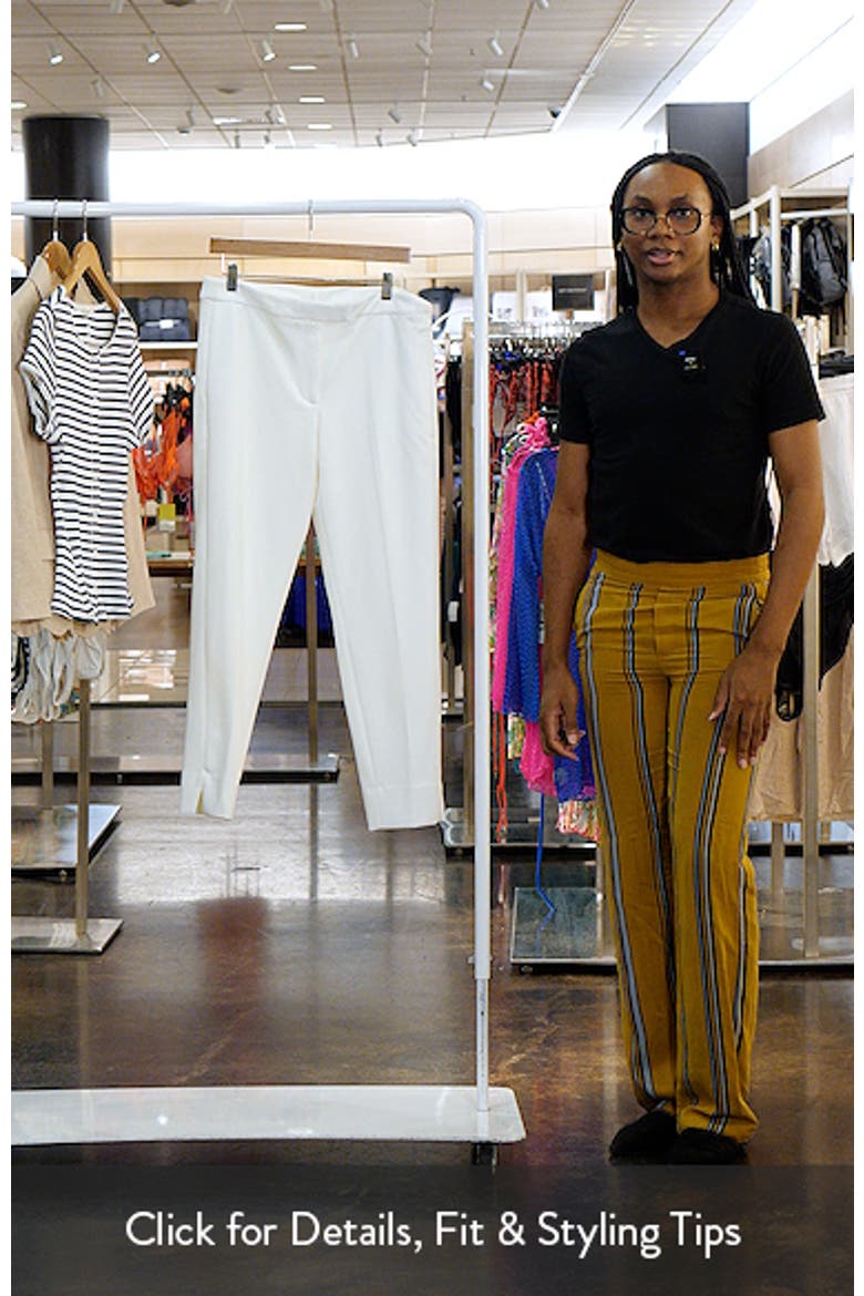 Flat Front Straight Leg Career Pants video