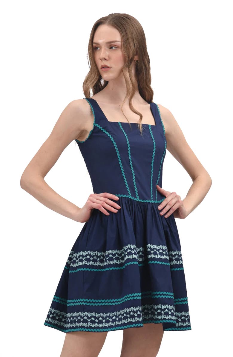 Celina Moon Midnight Minidress, Alternate, color, Green