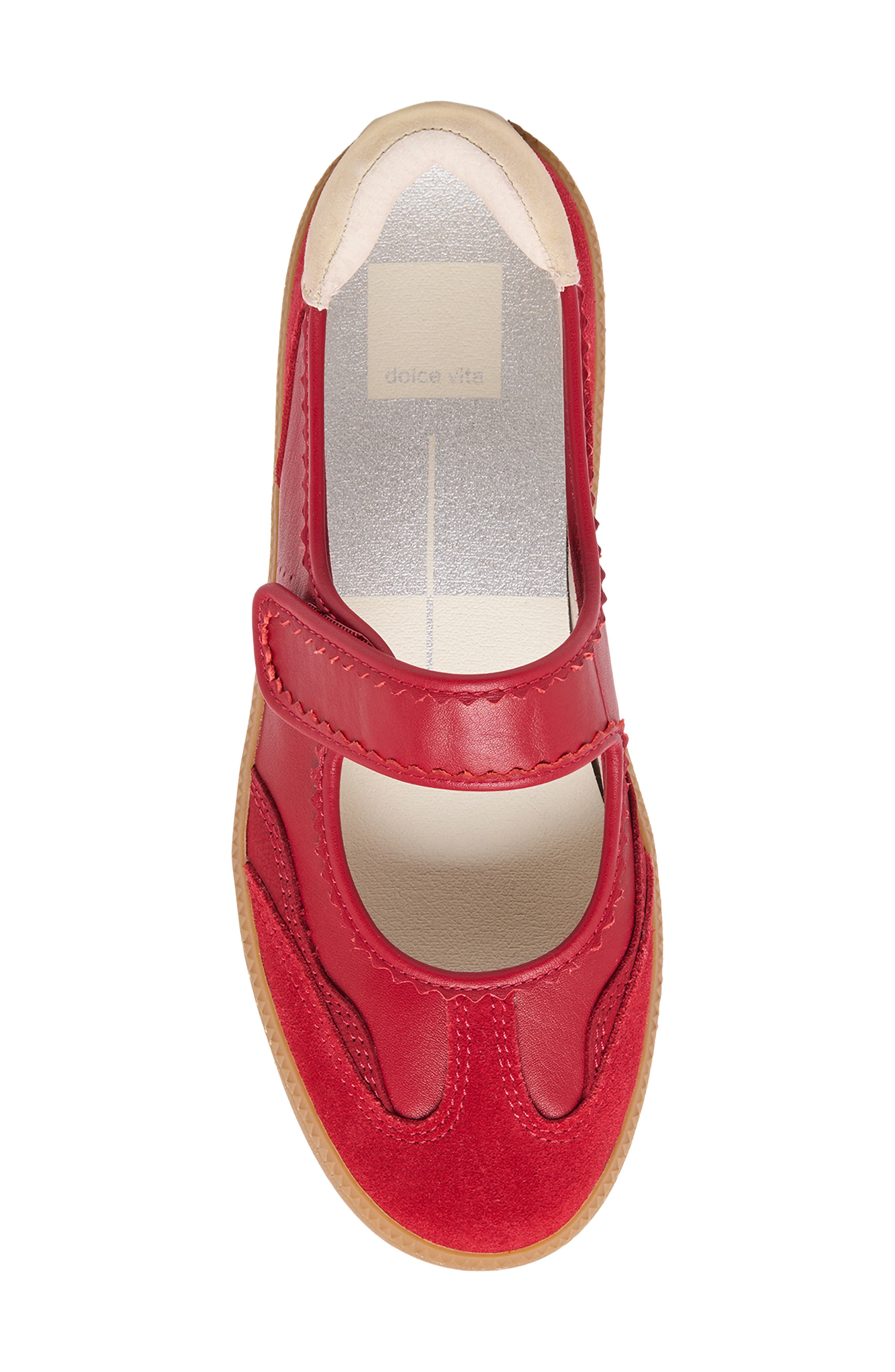 Dolce Vita Nanet Mary Jane Flat, Alternate, color, Crimson Leather