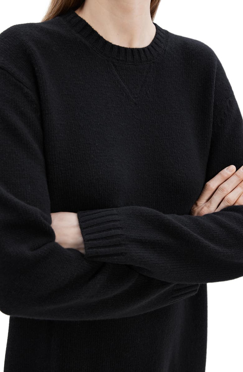 Theory Long Sleeve Wool & Cashmere Sweater Dress, Alternate, color,