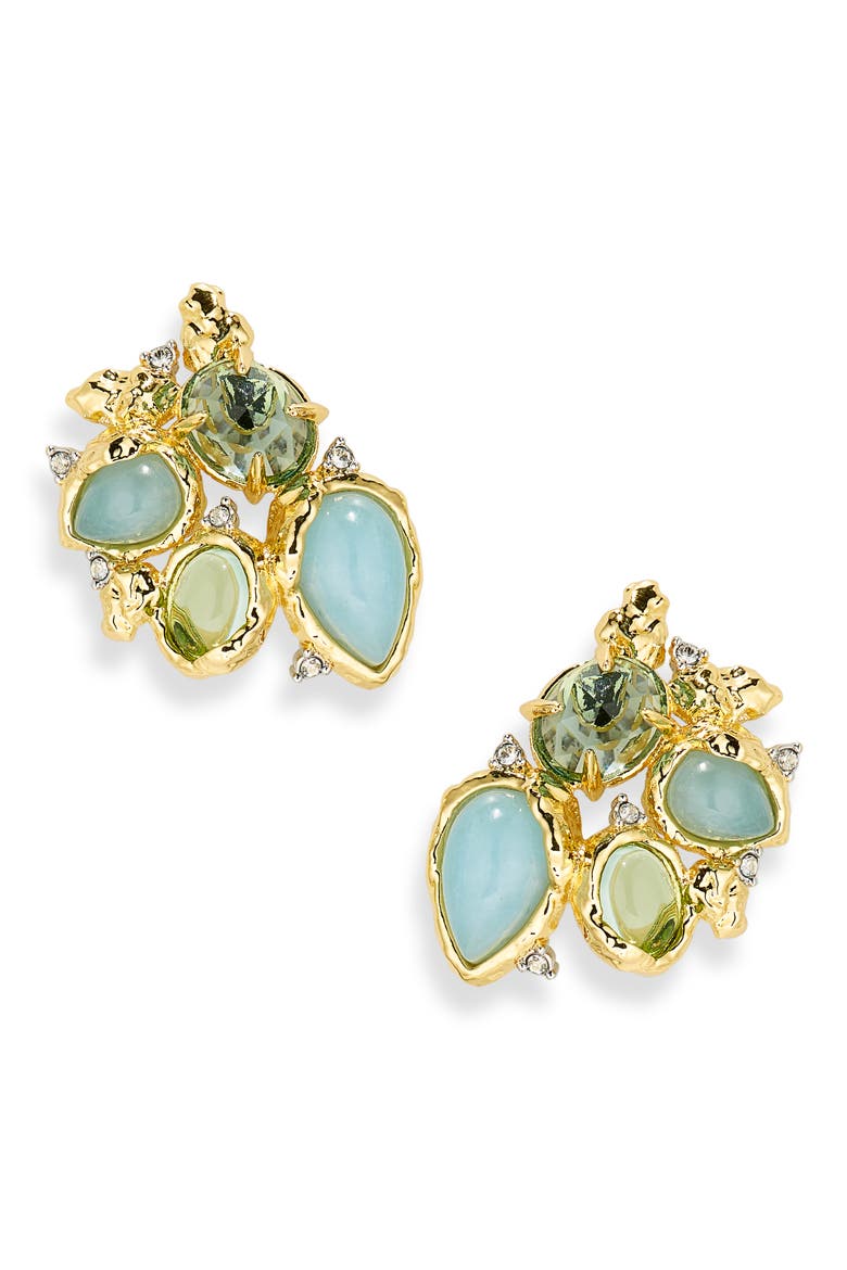 Pebble Cluster Stud Earrings, Main, color, STONES