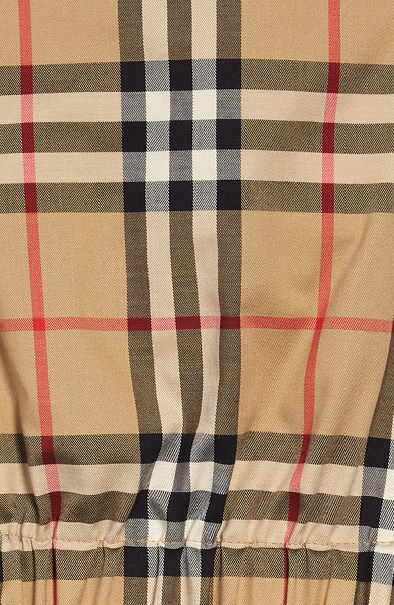 Burberry Kids' Sigourney Check Stretch Cotton Sundress, Alternate, color,