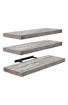 Set of 3 24-Inch Floating Shelves