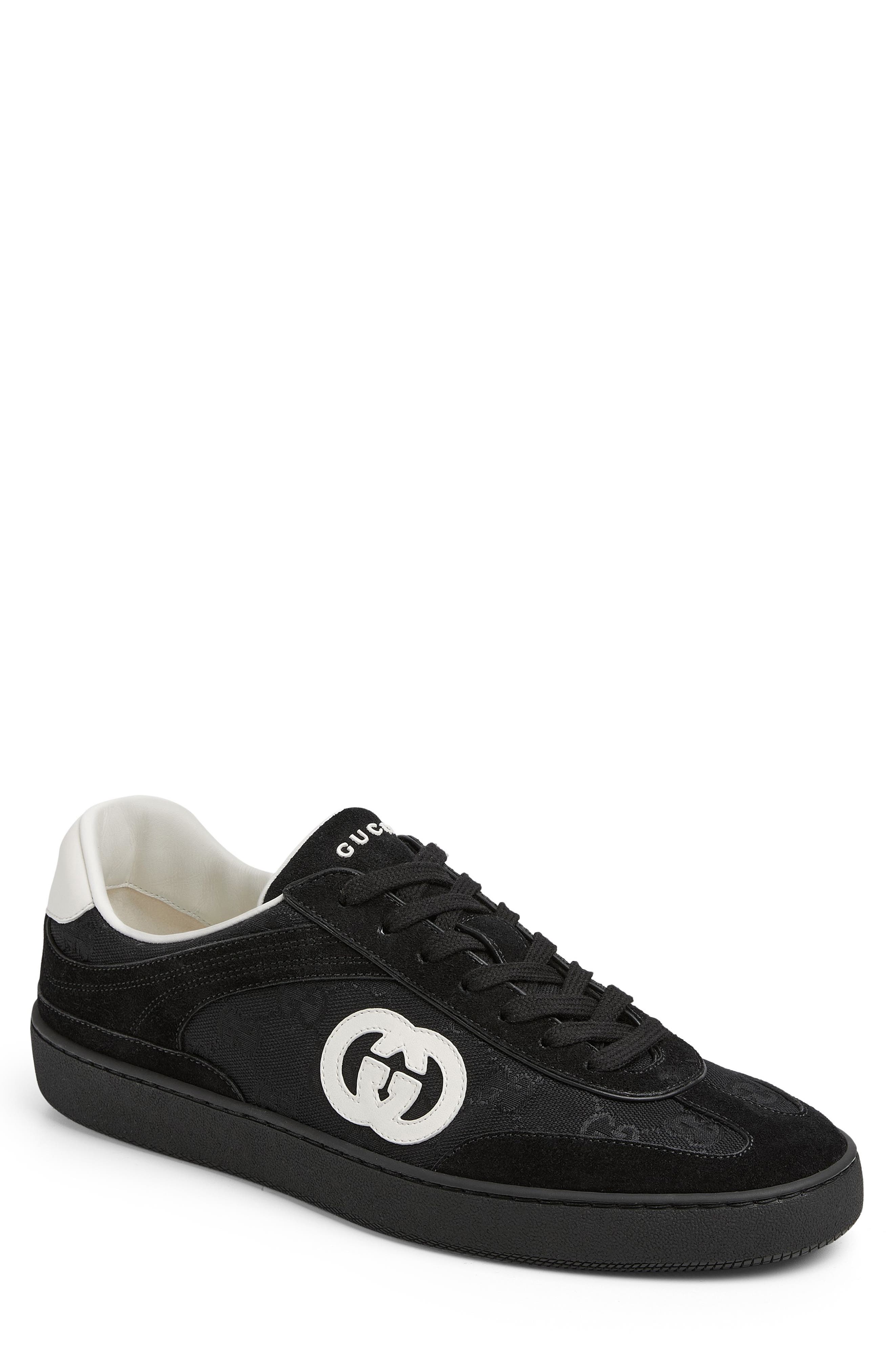 Gucci G74 Logo Sneaker, Main, color, Black
