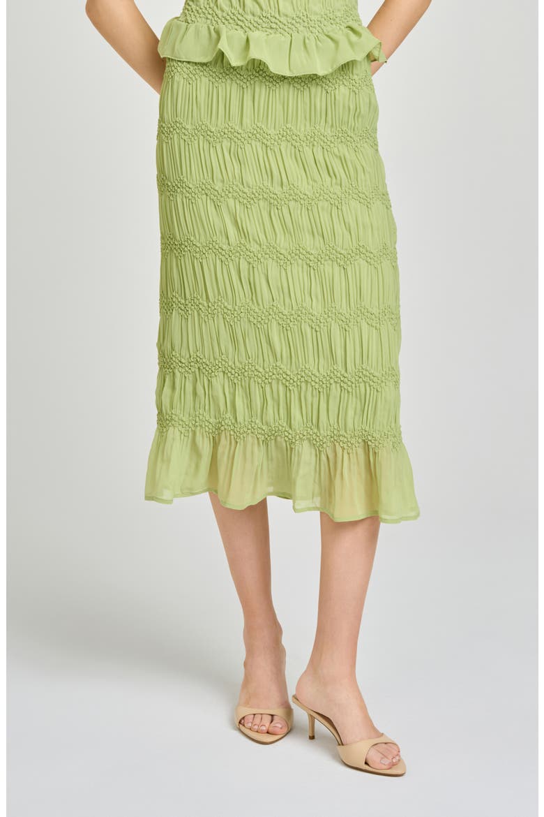 Kristina Midi Skirt, Main, color, PISTACHIO