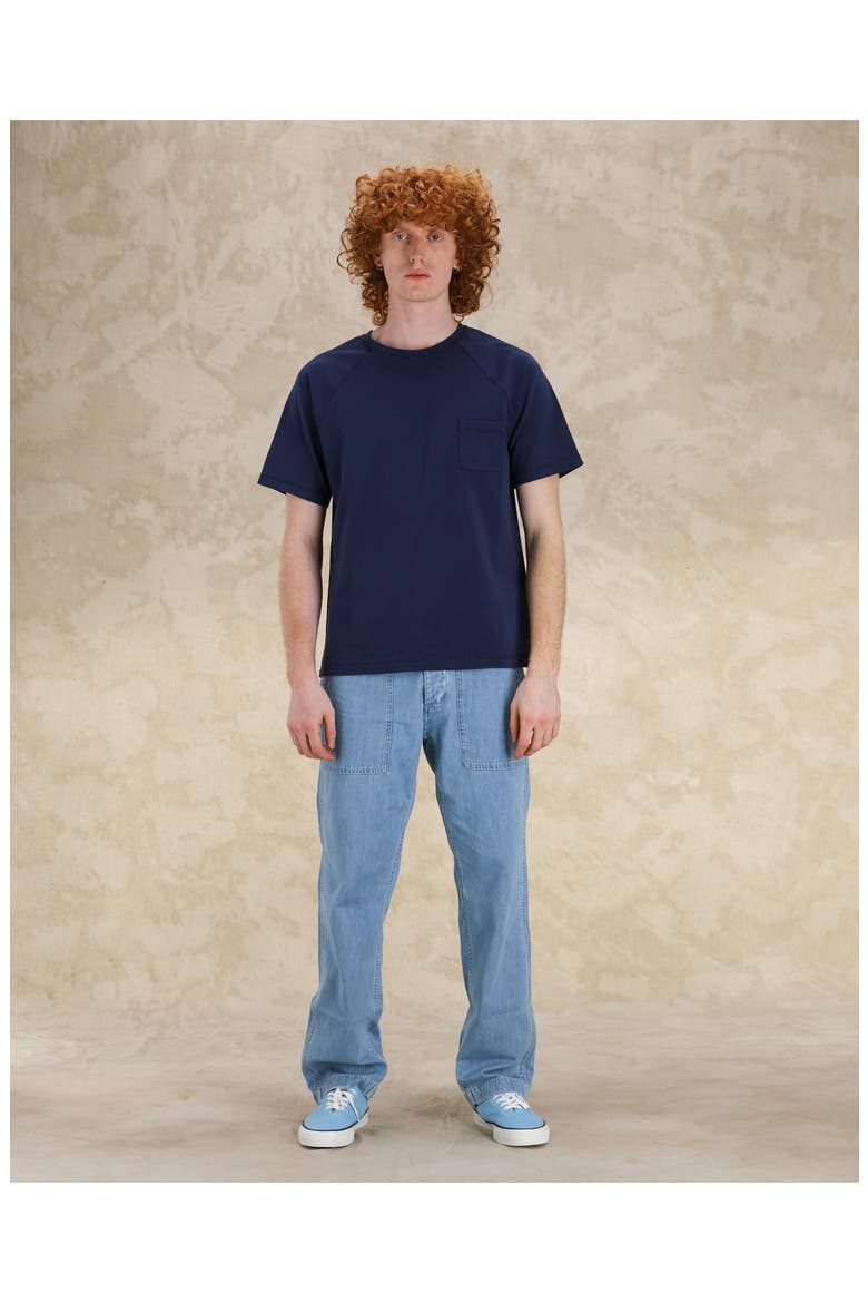 Vermont Jersey T-Shirt with Chest Pocket, Alternate, color, BLUE