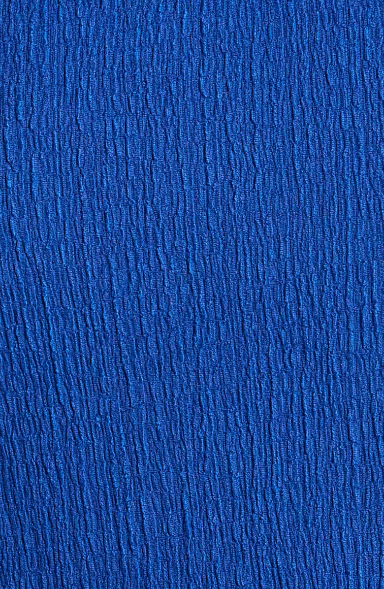 AK ANNE KLEIN Crepe Tulip Sleeve Top, Alternate, color, Santorini Blue