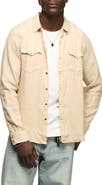 Lucky Brand Linen Snap-Up Western Shirt