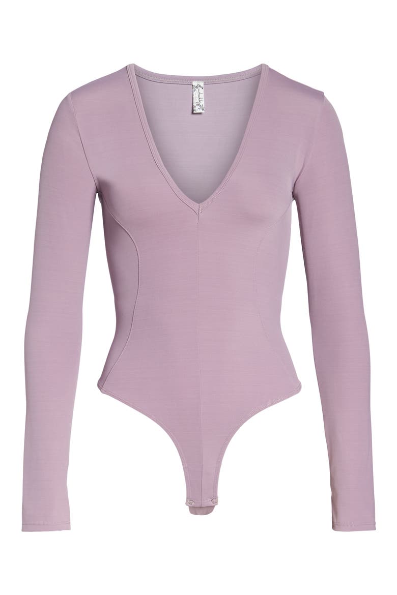 Intimately FP Thong Bodysuit, Alternate, color, LAVENDER