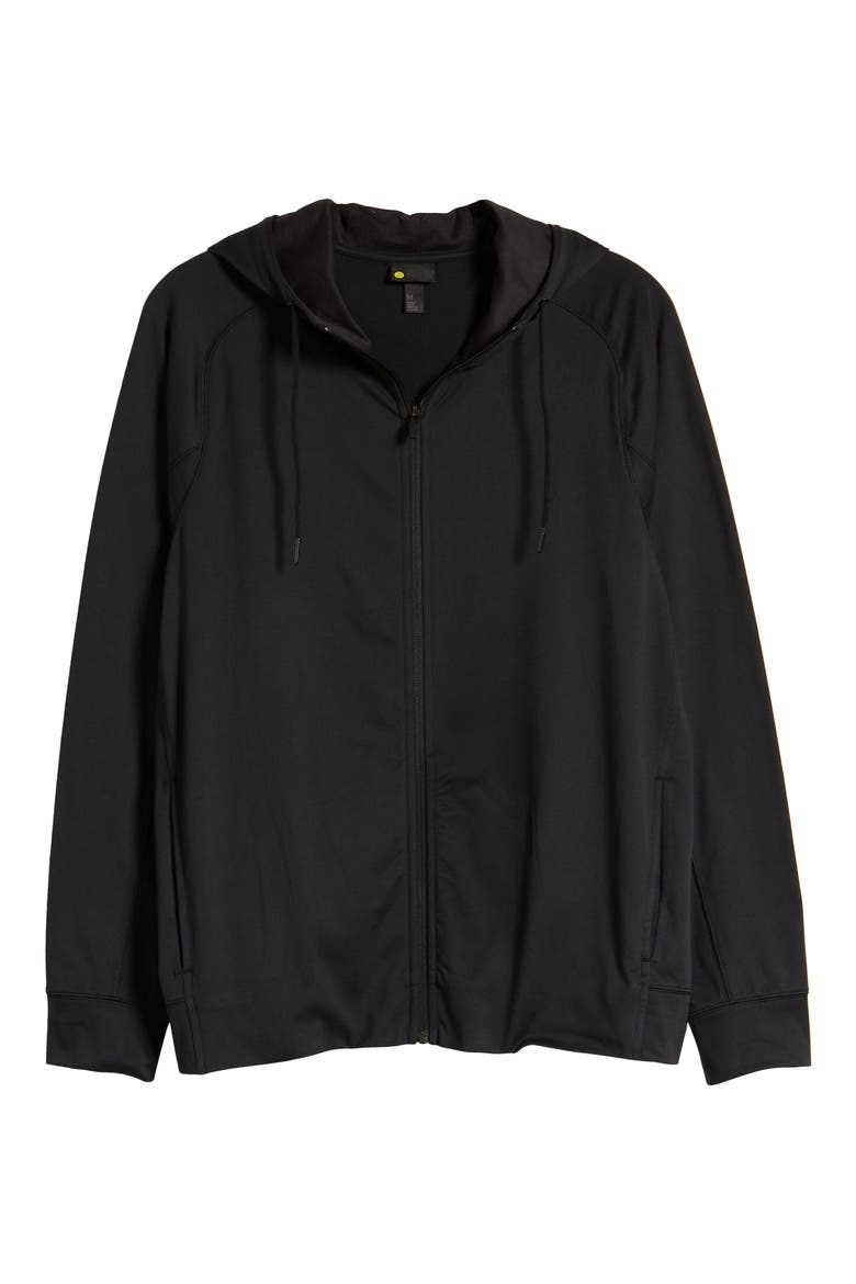 Pyrite Zip Hoodie, Alternate, color, BLACK