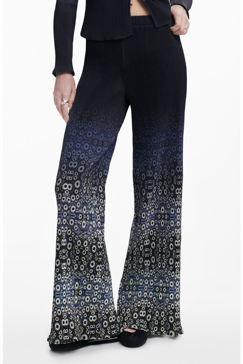 Flare Leg Pull-On Pants, Main, color, NAVY BLUE
