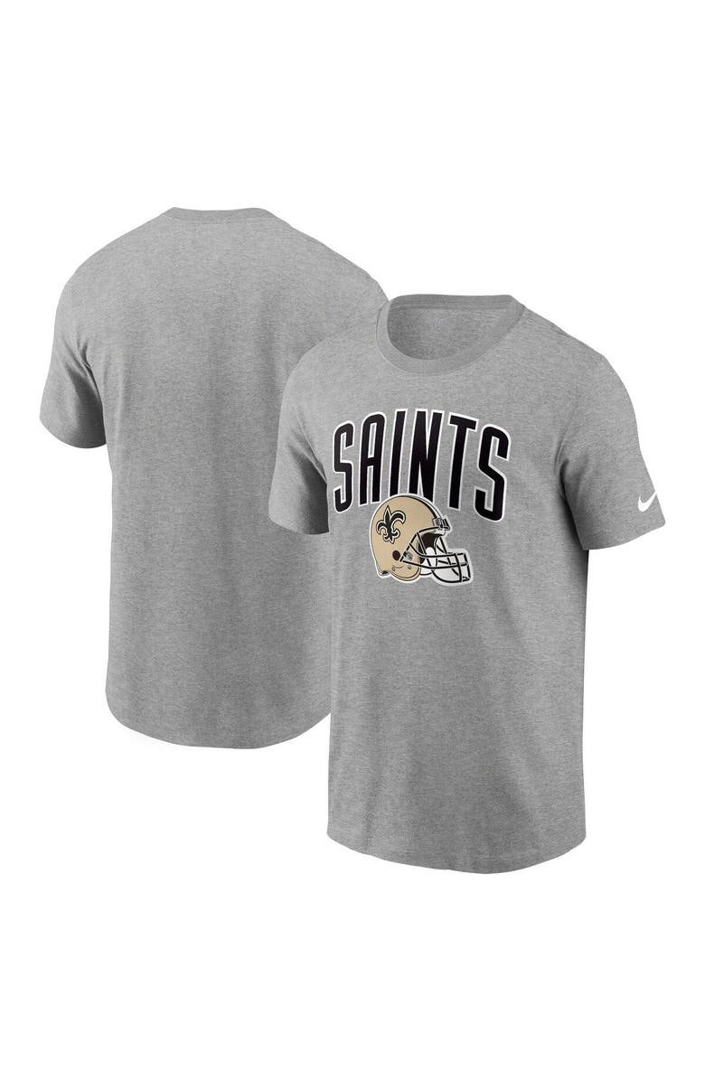 Nike Men's Nike Heathered Gray New Orleans Saints Team Athletic T-Shirt, Main, color, 