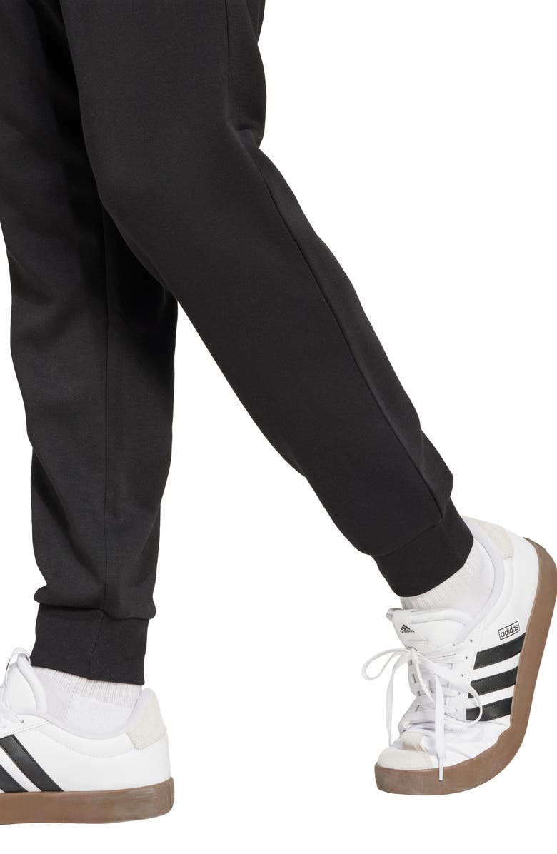 adidas Essentials Feelcozy Fleece Pants, Alternate, color, Black/ White